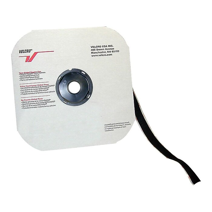 VELCRO Sticky-Back Hook & Loop Tape - 3/4 Inch X 15 Feet Black Fastener Roll (2 Pack)