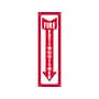 Cosco Fire Extinguisher Indoor/Outdoor Wall Sign, 4" x 13", Red/White (098063)~#|#~sp48967502_sc7