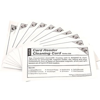 Clean Card International Series 230 Cleaning Cards, 10/Pack (CC23)