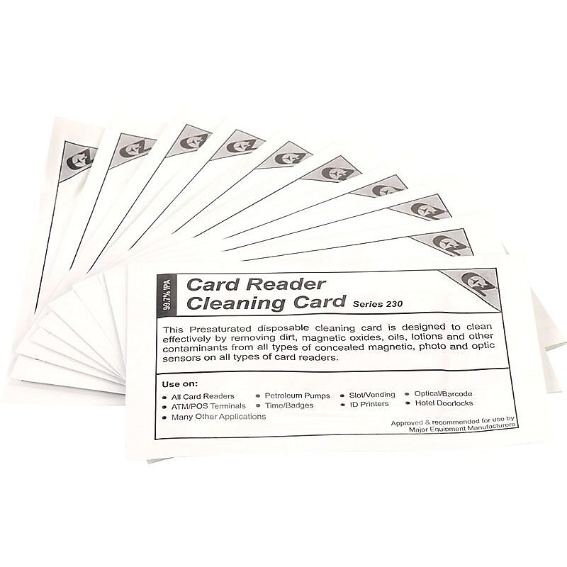Clean Card International Series 230 Cleaning Cards, 10/Pack (CC23) image 1