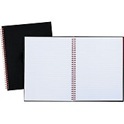 Black N' Red Professional Notebook, 8.5" x 11", Wide Ruled, 70 Sheets, Black (K67030)