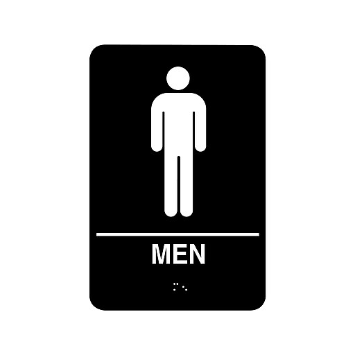 Cosco® Women and Men Indoor Door Signs, 5.9
