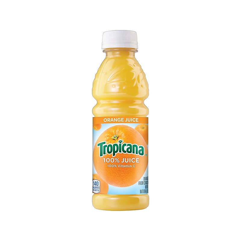 Tropicana 100% Orange Juice, 10 oz., 24/Carton (TRO00233) image 1