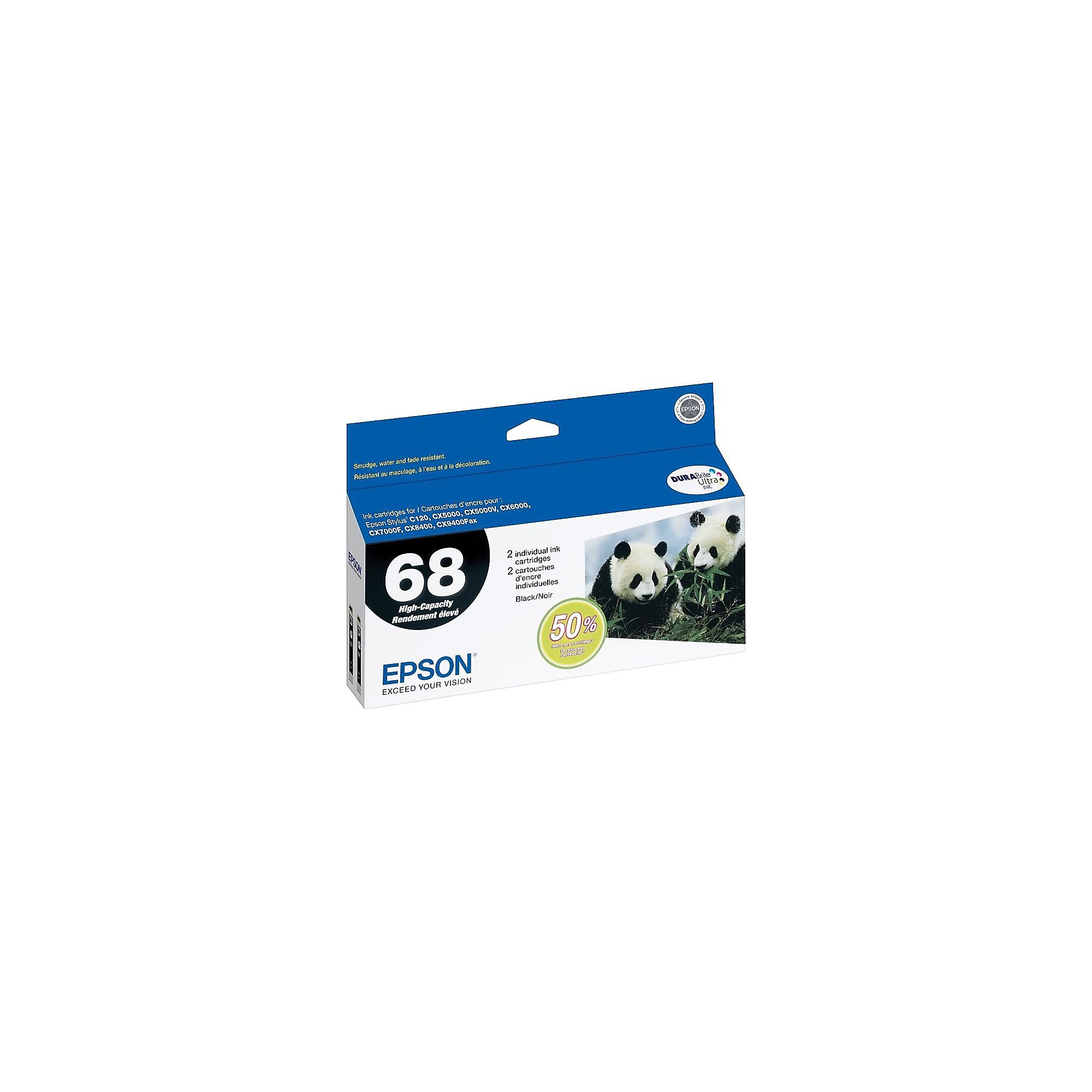 Epson T68 Black High Yield Ink Cartridge, 2/Pack Sansujyuku sansujyuku.com
