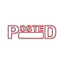 2000 Plus Green Line Pre-Inked Stamp, POSTED, Red Ink (035351)~#|#~sp48967582_sc7