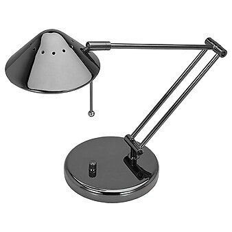 V-Light Halogen Desk Lamp, 15", Brushed Nickel (VSD102BC)