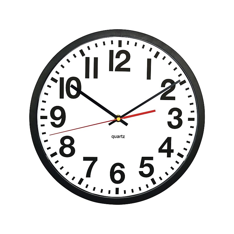Tempus Quartz Wall Clock, Plastic, 13" (TC6236RF) image 1
