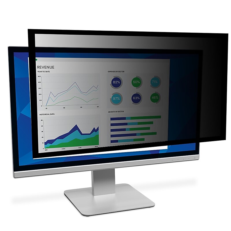 3M™ Framed Privacy Filter for 22" Widescreen Monitor (16:9) (PF220W1F) image 1