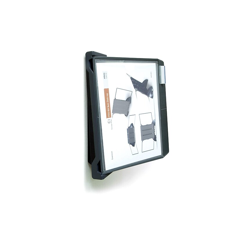 Aidata 14"H x 19"W x 12"D Metal Wall Organizer, Black, Each (FDS006L) image 1