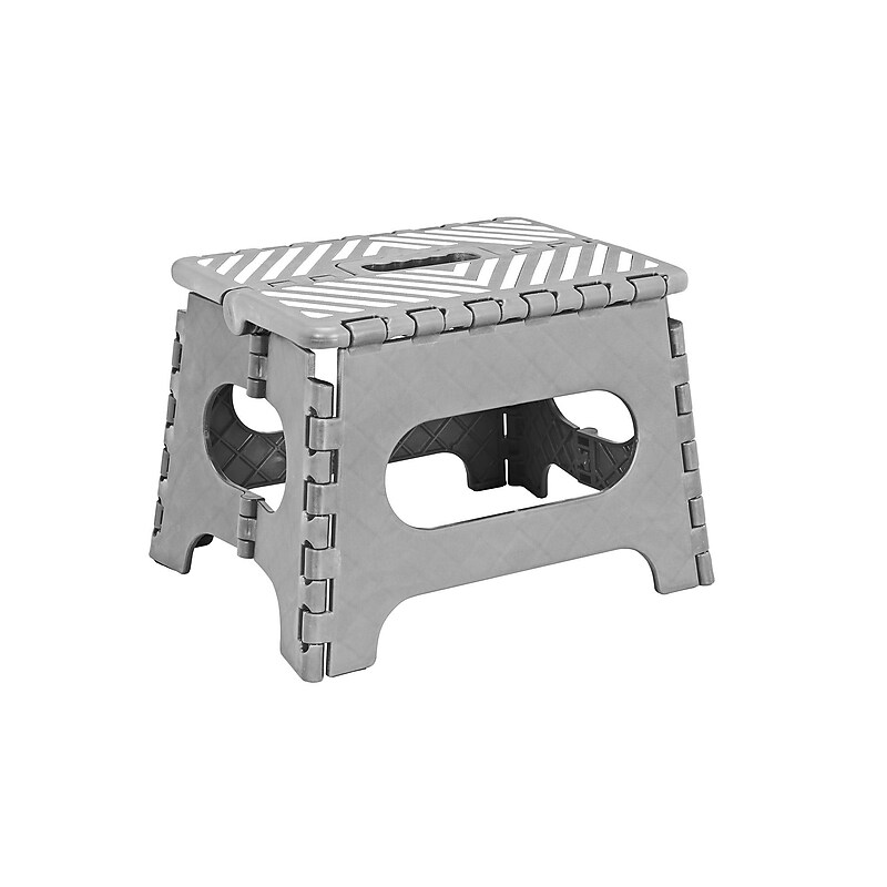 Simplify 0.75' Plastic Step Stool (23650-GRAY) image 1