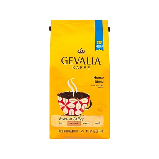 Gevalia House Blend Ground Coffee, Medium Roast (GEN04358) Staples