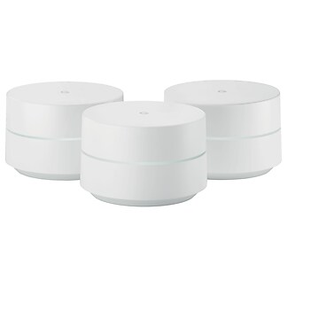 Google Dual Band Wireless and Ethernet Whole Home Wi-Fi System, 3/Pack (811571018987)