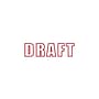 Offistamp Pre-Inked Stamp, DRAFT, Red Ink (034502)~#|#~sp49507725_sc7