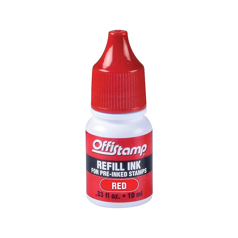 Offistamp Ink Refill, Red Ink (034517) image 1