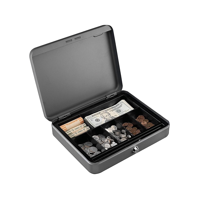 MMF Industries Security Chest, 7 Compartments, Charcoal Gray (2216193G2) image 1
