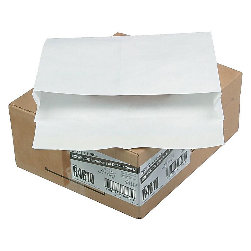 Quality Park Survivor Tyvek Self Seal Catalog Envelopes, 10" x 13", White, 100/Carton (QUAR4610) image 1