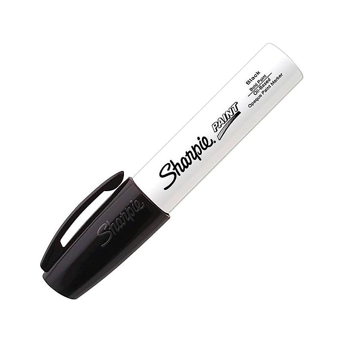 Sharpie Oil-Based Paint Marker, Bold Tip, Black (35564) Staples