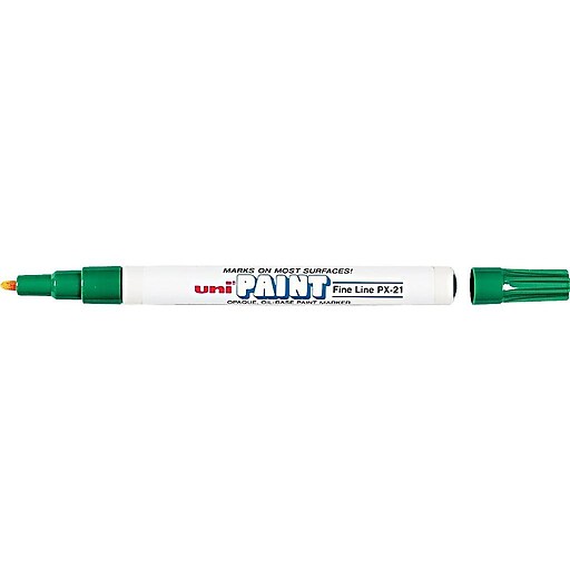 Uni Paint Marker, Fine Point, Green (63704) at Staples