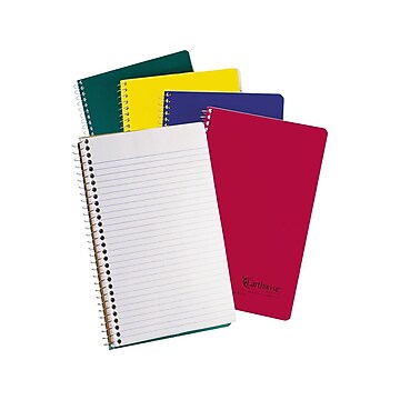 Oxford Earthwise 3-Subject Notebook, 6" x 9.5", College Ruled, 150 Sheets, Assorted Colors (25447)