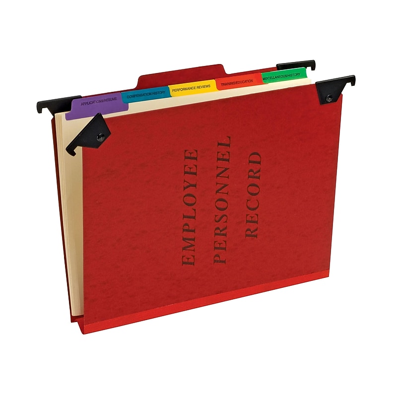 Pendaflex Moisture Resistant Hanging File Folder, 2" Expansion, 5-Tab, Letter Size, Red (PFX SER-2-ER) image 1