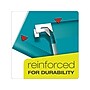Pendaflex Reinforced Hanging File Folders, 1/5 Tab, Letter Size, Aqua, 25/Box (PFX 4152 1/5 AQU)~#|#~sp49507933_sc7