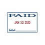 2000 Plus 2360 Dater, ENTERED, PAID, FAXED, RECEIVED, Blue and Red Ink (011035)~#|#~sp49508003_sc7