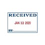2000 Plus 2360 Dater, ENTERED, PAID, FAXED, RECEIVED, Blue and Red Ink (011035)~#|#~sp49508004_sc7
