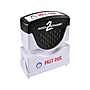 Accu-Stamp 2 Pre-Inked Stamp, PAST DUE, Blue and Red Inks (035543)~#|#~sp49508114_sc7