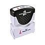 Accu-Stamp 2 Pre-Inked Rectangle Stamp, For Deposit Only, Blue/Red Ink (035523)~#|#~sp49508122_sc7