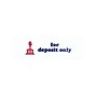 Accu-Stamp 2 Pre-Inked Rectangle Stamp, For Deposit Only, Blue/Red Ink (035523)~#|#~sp49508123_sc7