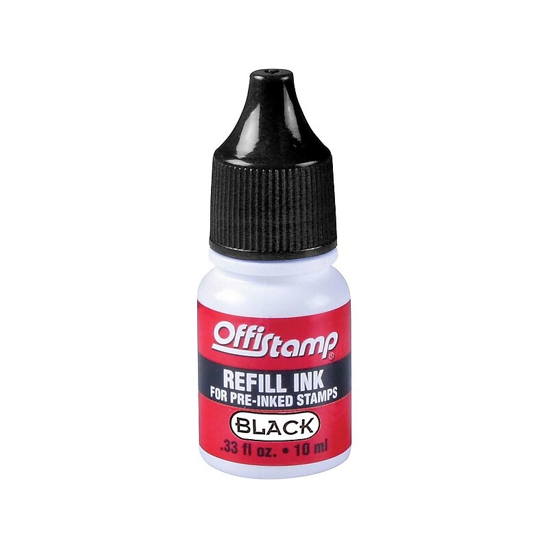 Offistamp Self-Inking Ink Refills, Black Ink (090724) image 1