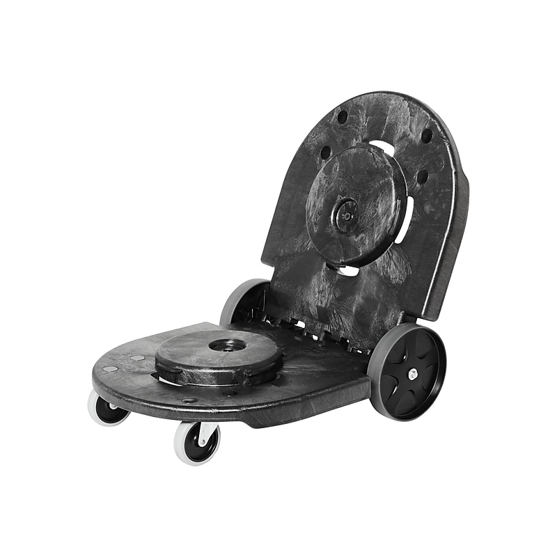 Rubbermaid Brute Tandem Indoor Trash Can Dolly, Black Foam (FG264600BLA) image 1