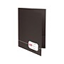 Oxford Monogram Design 2-Pocket Presentation Folders, Black/Gold, 4/Pack (04161)~#|#~sp49508215_sc7