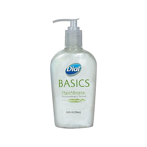 Dial® Basics Hypoallergenic Liquid Hand Soap, Honeysuckle, 7.5 oz. at