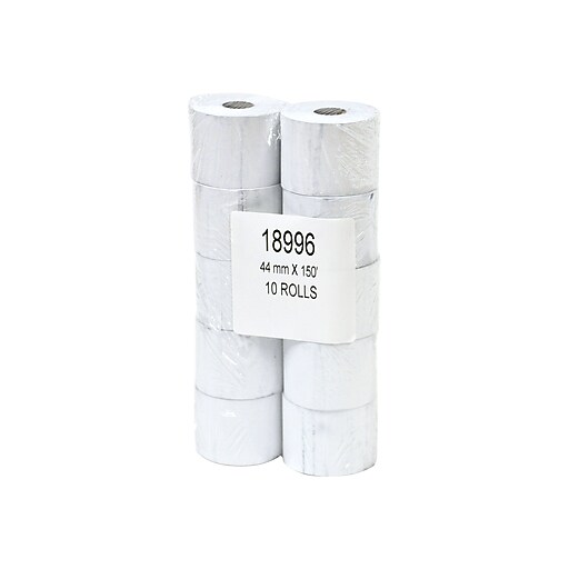 PM Company Thermal Cash Register Paper Rolls, 1 3/4" x 150', BPA Free, 10 Rolls/Pack (PMF18996