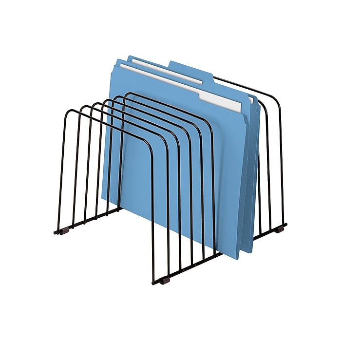 Fellowes 11 Compartment Steel File Organizer, Black (72112) | Staples