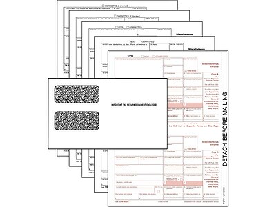 "TOPS 2019 1099-MISC Laser Tax Forms, 100 Sets Per Kit (LMISC5KIT-S),Size: med"