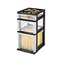 Iris Rolling Cart with Plastic Organizer Top, 3-Drawer, Black (115026/115027)~#|#~sp49508249_sc7