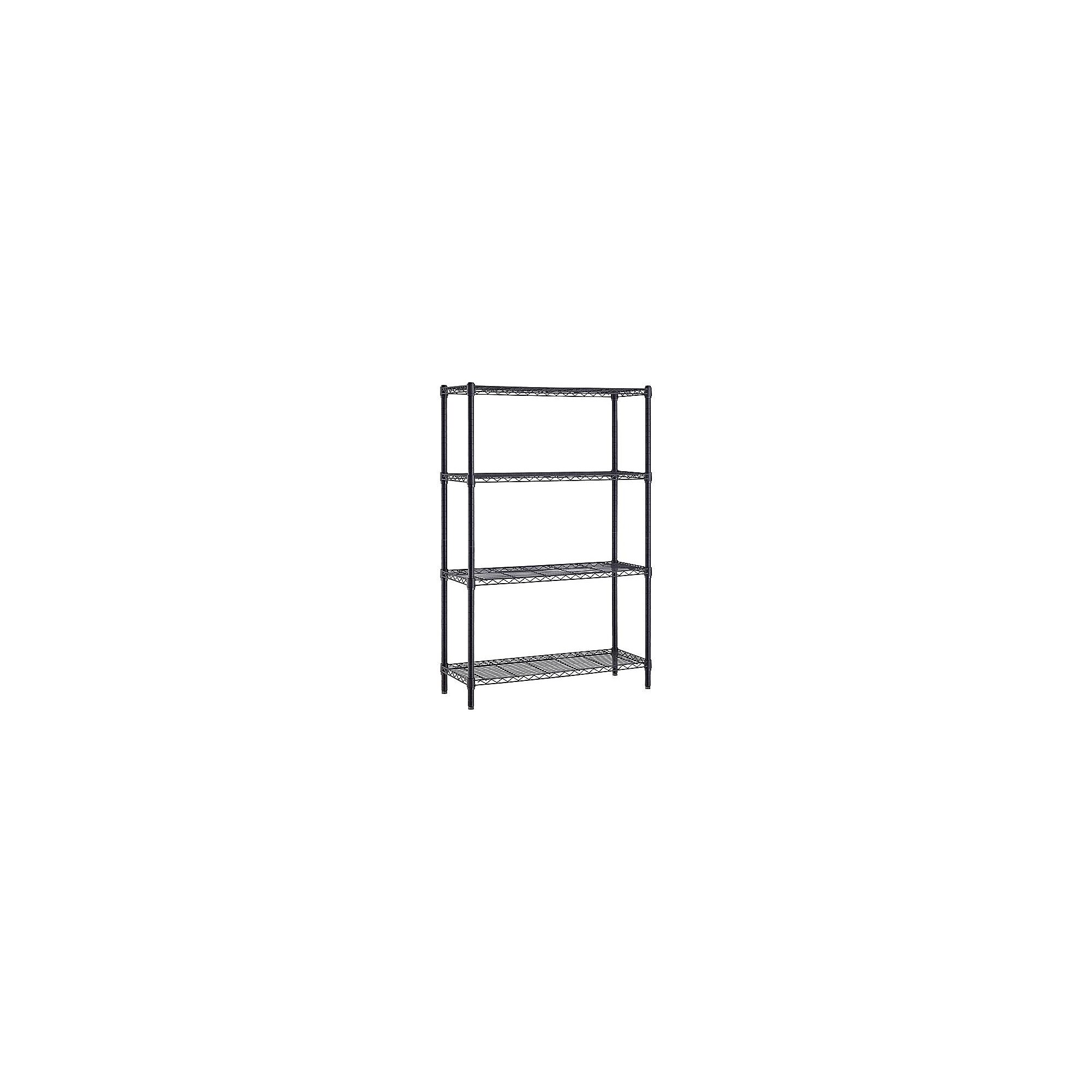 Whalen 4-Shelf Wire Unit, 36″W, Black (WS143654-4B) Simolary simolary.com