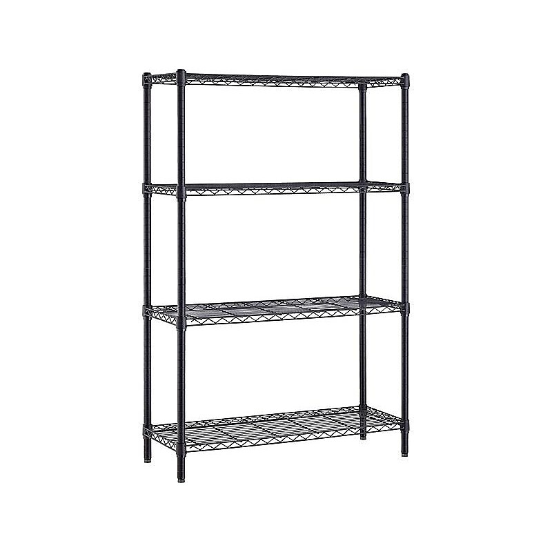 Whalen 4-Shelf Wire Unit, 36"W, Black (WS143654-4B) image 1