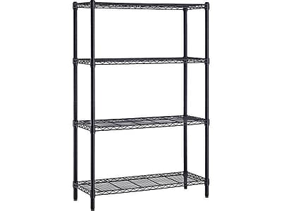 Whalen 4-Shelf Wire Unit, 36″W, Black (WS143654-4B) Sansujyuku sansujyuku.com
