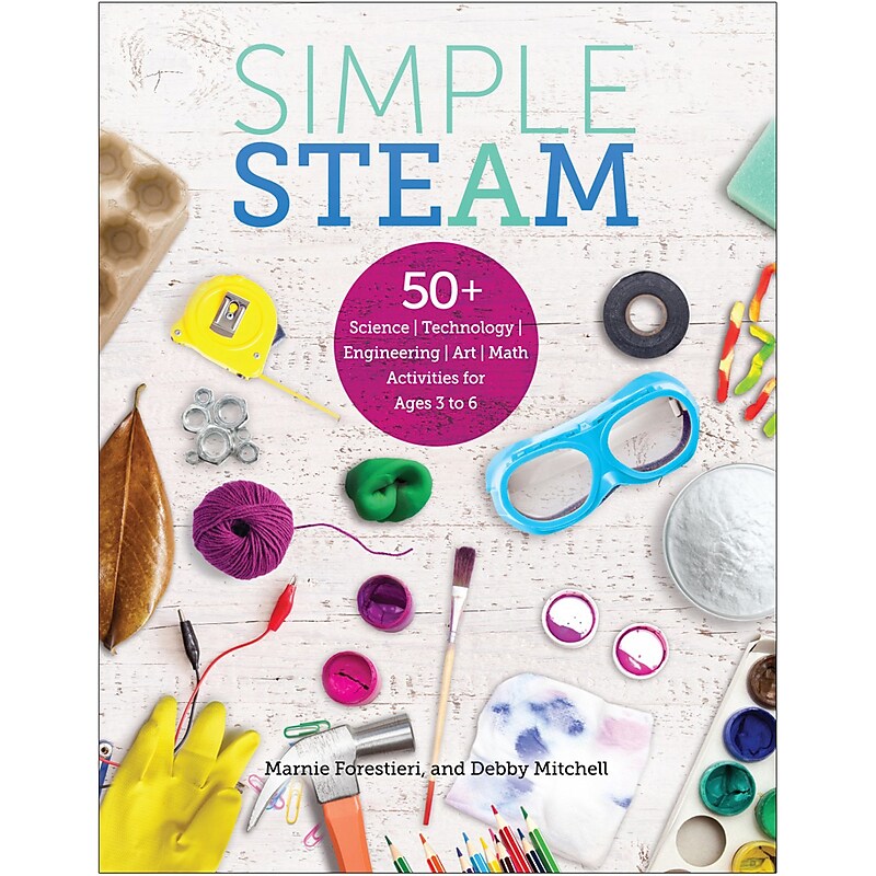 Gryphon House Simple STEAM: 50+ Science Technology Engineering Art Math Activities for Ages 3 to 6 (GR-10544) image 1