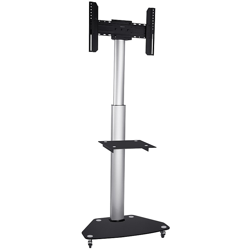 Mount-It! Metal Pedestal TV Stand, Screens up to 70", Black (MI-1875) image 1