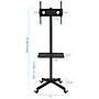 Mount-It! Metal Pedestal TV Stand, Screens up to 55", Black (MI-1876)~#|#~sp49721354_sc7