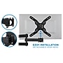 Mount-It! Full Motion Flat Screen TV Wall Mount Bracket for 17" to 47" VESA Mount TVs (MI-2042L)~#|#~sp49721374_sc7