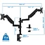 Mount-It! Dual Monitor Arm Desk Mount for 19" to 32" Monitors, Black (MI-4762)~#|#~sp49721555_sc7