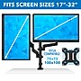 Mount-It! Dual Monitor Arm Desk Mount for 19" to 32" Monitors, Black (MI-4762)~#|#~sp49721557_sc7