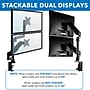 Mount-It! Dual Monitor Arm Desk Mount for 19" to 32" Monitors, Black (MI-4762)~#|#~sp49721558_sc7