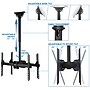 Mount-It! Dual Screen TV Ceiling Mount for 37-70" TVs (MI-510)~#|#~sp49721570_sc7