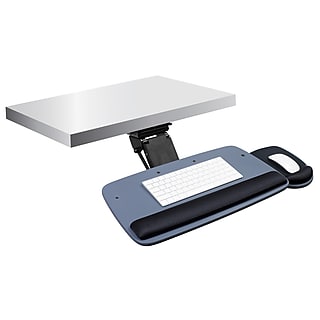 Mount-It! Under Desk Keyboard Tray and Mouse Platform, Black